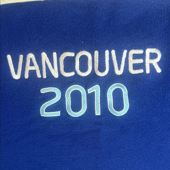 Vancouver 2010 Paralympic Games Blue Knit Retro Sweater sz L EUC Unisex style - Picture 11 of 11